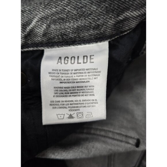 Agolde Jeans Womens Grey Denim 90’s Crop Size 28- READ INFO - Picture 10 of 16